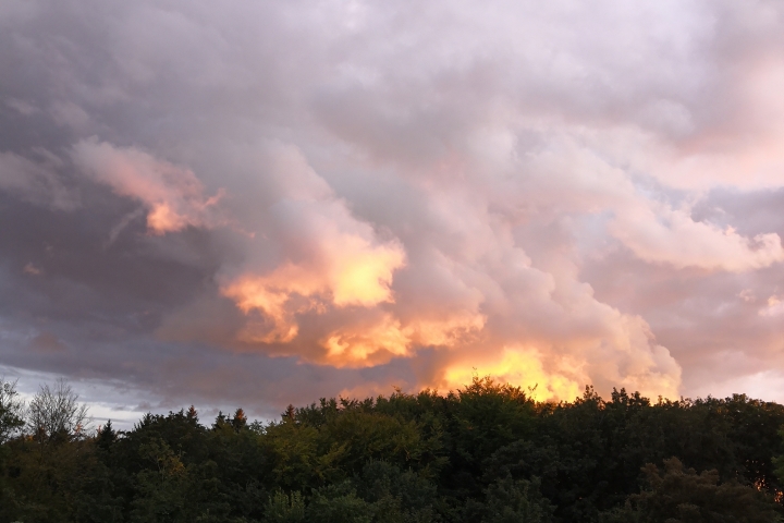 Abendstimmung auf der Terrasse 