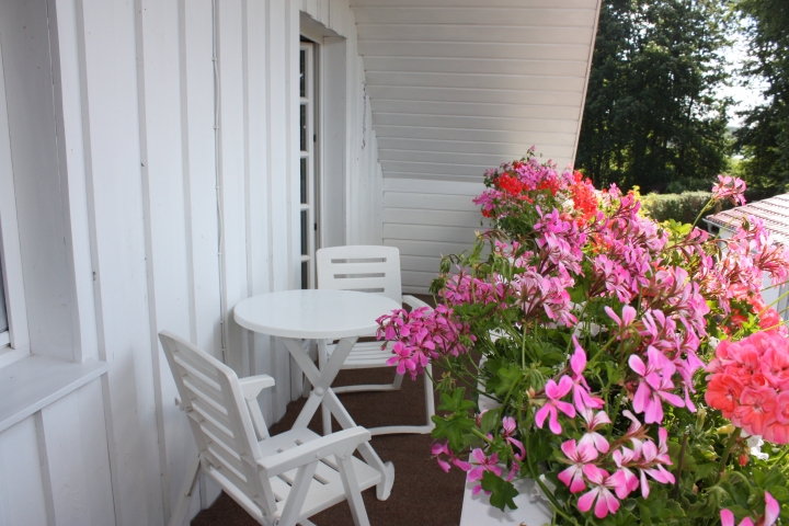 Balkon mit Boddenblick