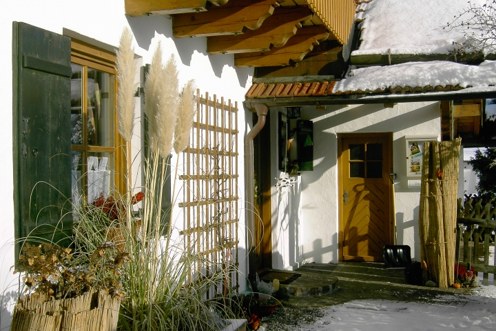 Unser Vorgarten im Winter