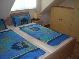 Schlafzimmer Typ B mit Doppelbett