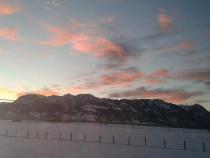 Hier sehen Sie unsere Aussicht vom Süd-Balkon in die Oberstdorfer-Berge