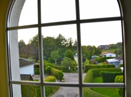 Fenster in Richtung zur Feriensiedlung und Ostsee