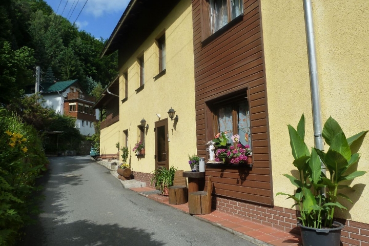 Haupteingang Pension