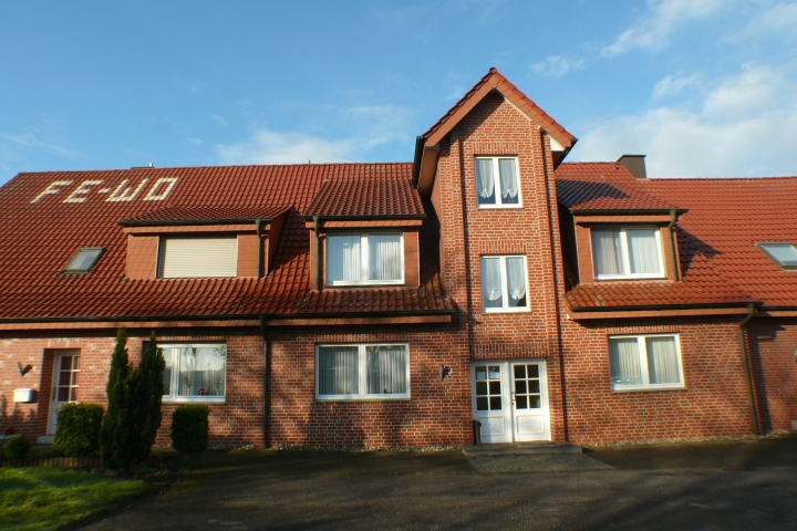 Ferienhaus Münsterland von der Straßenseite aus gesehen