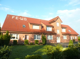 Straßenansicht Ferienhaus Münsterland mit vier Ferienwohnungen