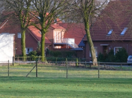 Blick aus der Bauernschaft Richtung Ferienhaus