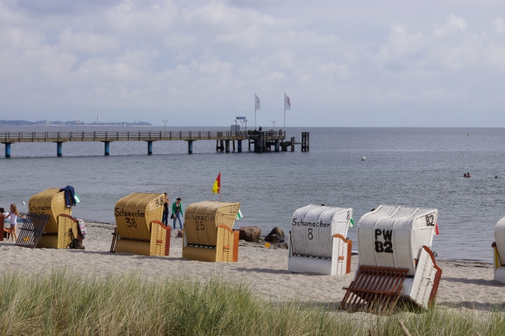 Die Seebrücke von Haffkrug ist in wenigen Schritten erreichbar