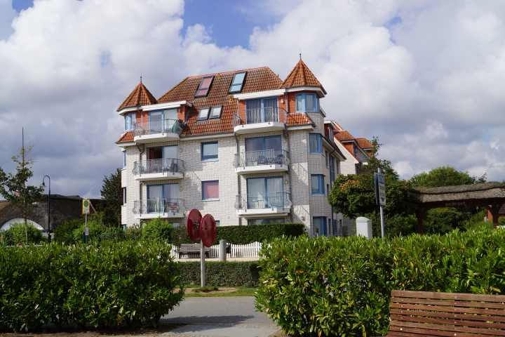 Haus Strandschlößchen grenzt an den Kurpark von Haffkrug