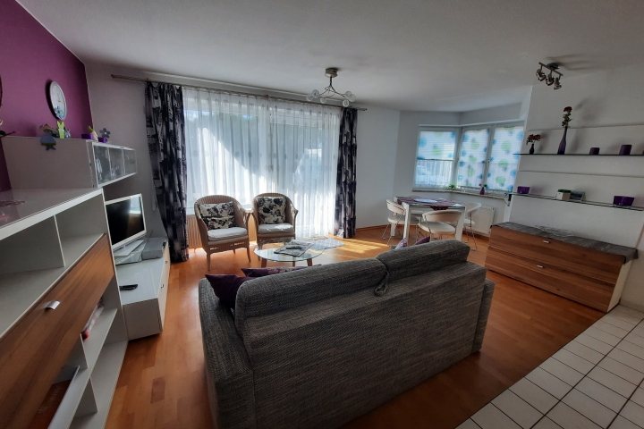 Schönes Wohnzimmer mit Schlafsofa