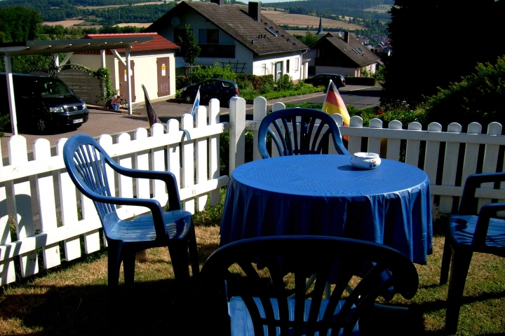 Biergarten und Raucherecke