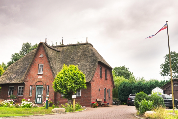 Gästehaus Reetfleet mit Parkplatz