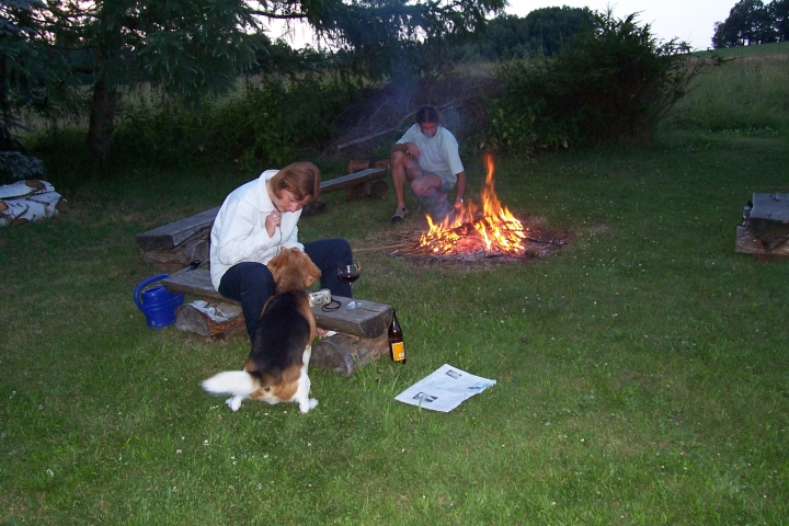 Idylle am Lagerfeuer