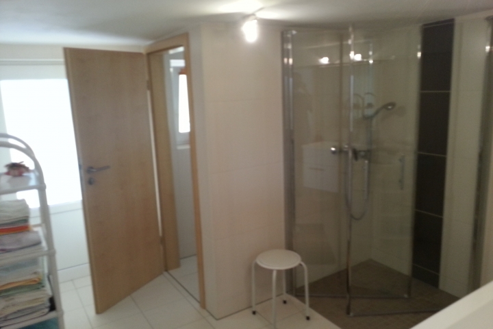 Ferienwohnung 53 qm - Bad mit separatem WC