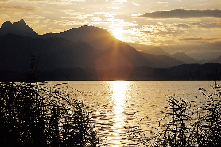 Sonnenuntergang am Hopfensee