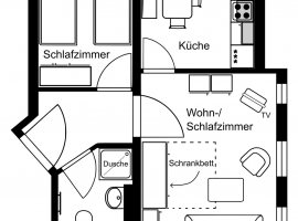 Grundriss der Wohnung 11