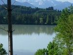 Blick vom Feriendorf auf den Lechsee