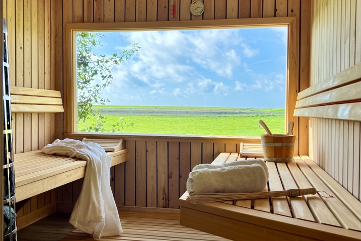 Gartensauna mit Panoramblick