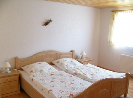 Doppelschlafzimmer,
Zustellbett oder Kinderbett möglich