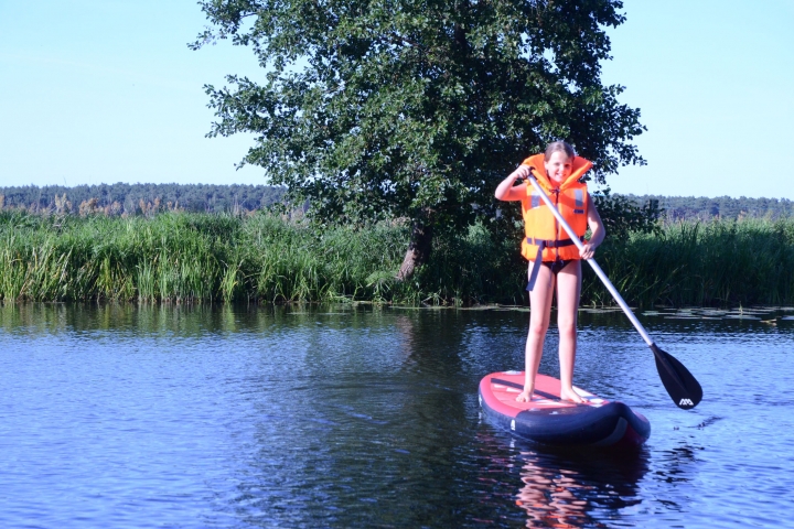 Baden, Kanu und Stand-Up-Paddling auf der Löcknitz