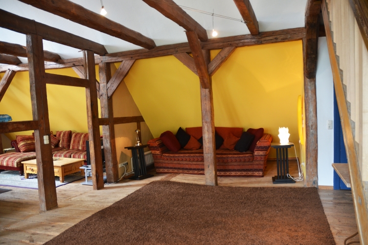 Kuschelcouch im Obergeschoss