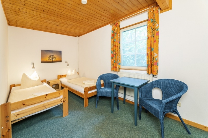 Schlafzimmer 1 im Erdgeschoß