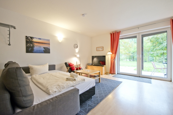 Beispielfoto: Wohnzimmer mit Schlafsofa