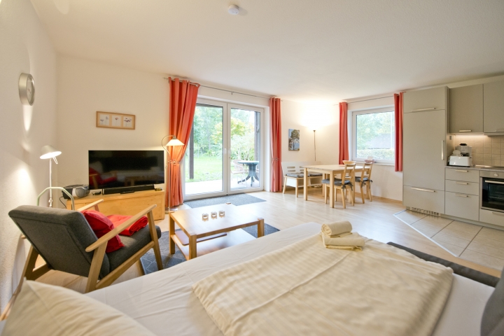 Beispielfoto: Wohnzimmer mit Schlafsofa