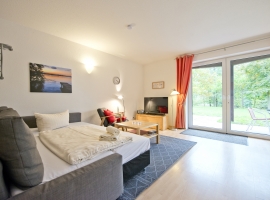 Beispielfoto: Wohnzimmer mit Schlafsofa