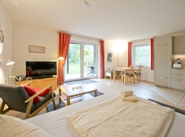 Beispielfoto: Wohnzimmer mit Schlafsofa