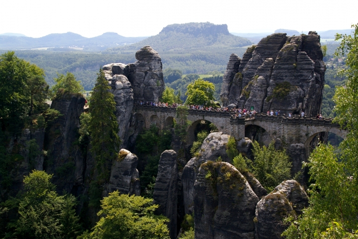 Die Basteibrücke in der Sächsischen Schweiz