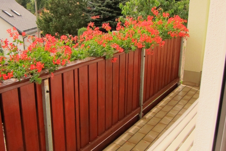 Balkon Südseite mit toller Fernsicht