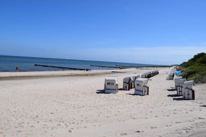 Der 400 m entfernte Strandabschnitt