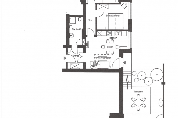 Grundriss der Wohnung