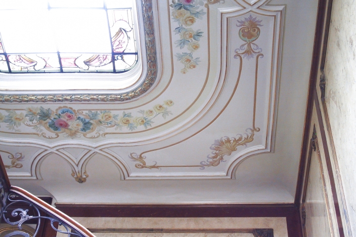 Villa Haniel, Decke Treppenhaus
