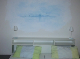 Wandgemälde  Schlafzimmer 1