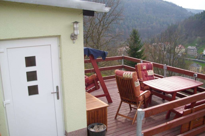 Ferienhaus Panoramablick - für 2 bis 4 Personen mit Terrasse.