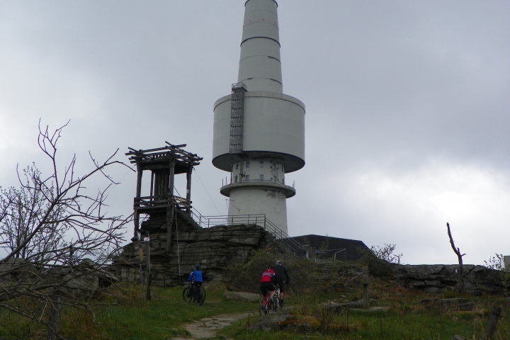 Blick vom Geotop Rudolfstein auf den