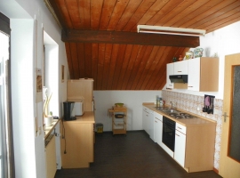 Ausgang zum Balkon mit  Panorama der Waldsteinkette und dem Weissenstädter See