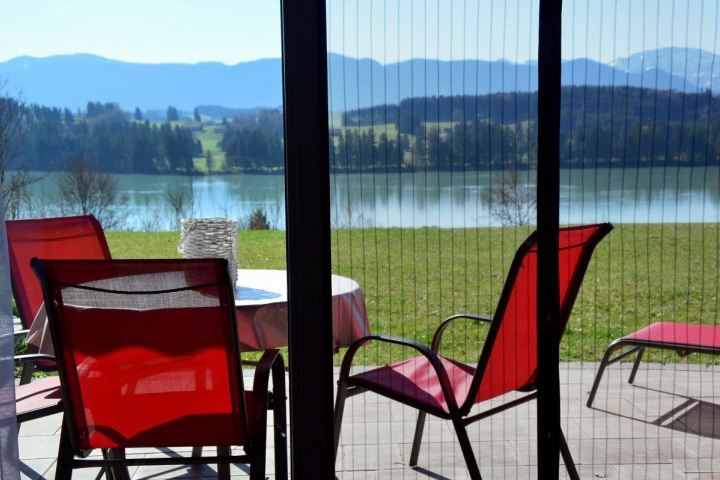 Blick aus dem Wohnzimmer
