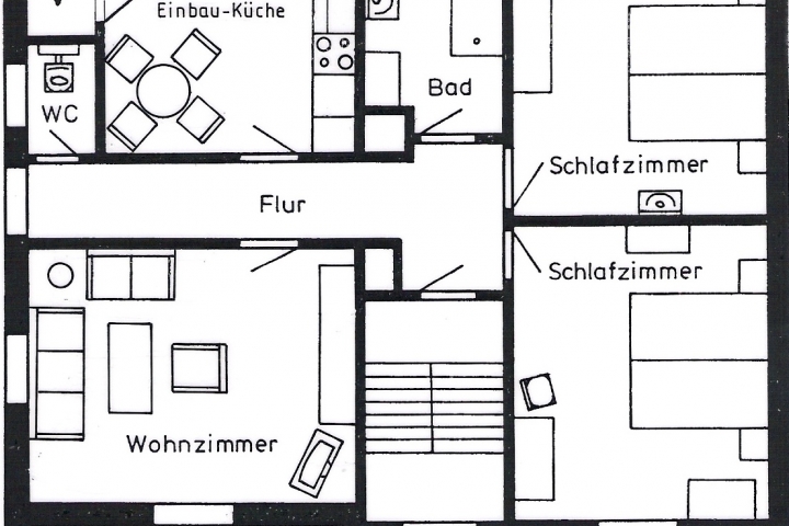 Die Wohnung im Überblick:
Viel Raum für Groß und Klein