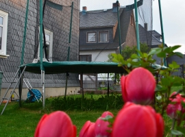 Trampolin im Garten