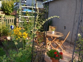 Sitzecke auf der Terrasse