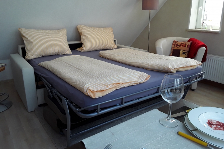 Schlafzimmer mit 2 Einzelbetten