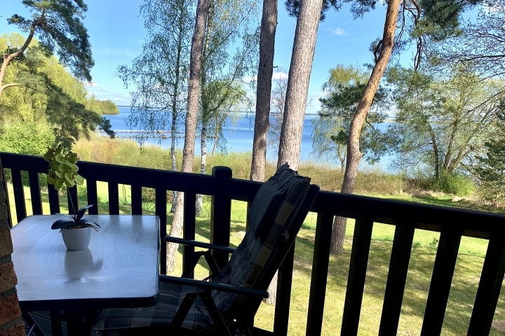 Balkon mit Blick auf die Müritz