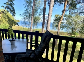 Balkon mit Blick auf die Müritz