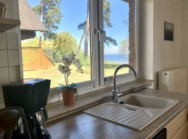 Ausblick von der Küche auf die Müritz