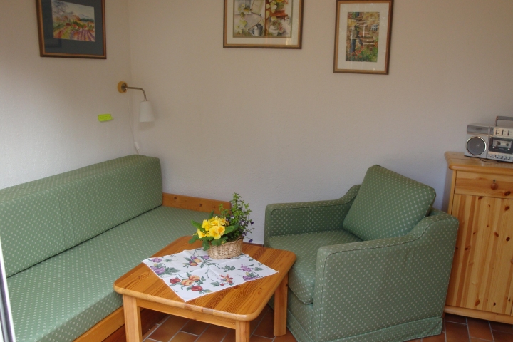 Das grüne Zimmer.