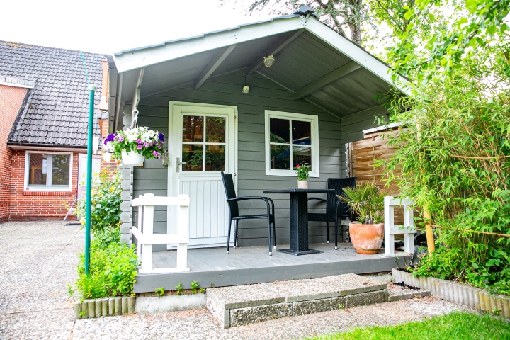 Gartenhaus für Fahrräder und Spielsachen
