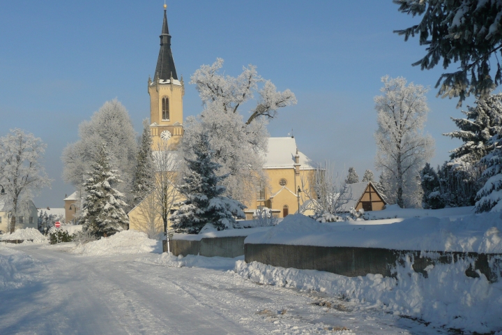 Blick zur Kirche