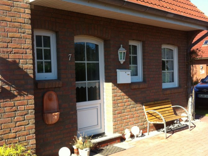 Ferienhaus Dornum/Ostfriesland | Aussenansicht Eingang